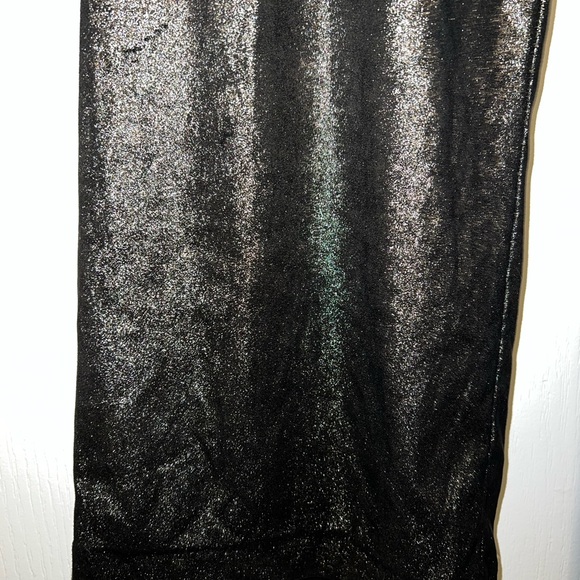 Joie Coated Metallic Gold Wide Leg Dress Pants - Picture 8 of 13